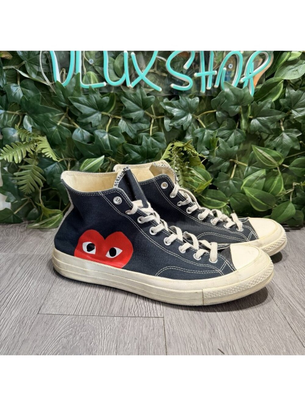 Converse X Comme des Garcons Play Shoes Mens 12 Canvas 150204C Lace Up Casual